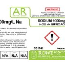 Sodium 1000Ppm Standard Solution In 2% V/V Hno3 Sodium 1000Ppm Standard Solution In 2% V/V Hno3