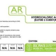 Hydrochloric Acid (0.0100 +/- 0.0001)M Ar Hydrochloric Acid (0.0100 +/- 0.0001)M Ar
