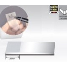 Microscope Slide, Super Grade, Ground Edges, Frosted 1 End 1 Side, 45 Degree Clipped Corners, 75X25X1.1Mm