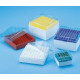 Box Cryochill Assorted Colours 100 Places For 1.0-2.0Ml Internally Threaded Vials With Transparent Cover 133Mmx133Mmx52Mm Polycarbonate