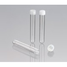 Test Tube 15Ml Round Bottom, Polycarbonate, With Natural Polypropylene Screw Cap