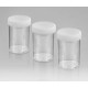 Container 250Ml Polypropylene Unlabelled, White Cap