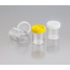 Container 44X57Mm 70Ml Polypropylene With Yellow Polyethylene Screwcap