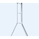 Flask 5Ml Volumetric 'A' Class Blue Graduation With Plastic Stopper Neck 10/19, Trapezoidal Base